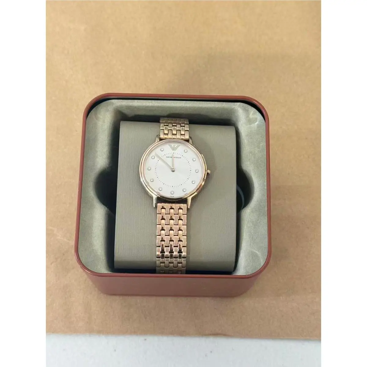 Emporio Armani Kappa AR11062 Ladies Watch with Rose Gold Dial