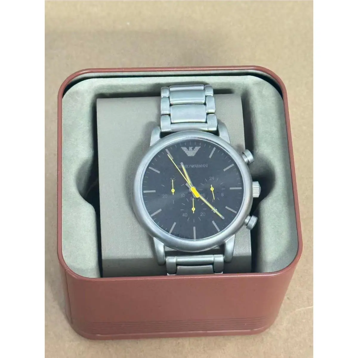 Emporio Armani Luigi AR11324 Men`s Watch with Black Dial