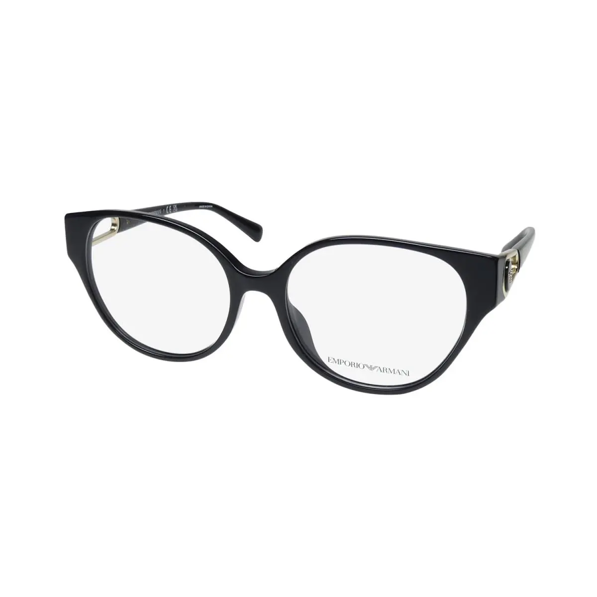 Emporio Armani 3211 Eyeglasses Black 54-17-140 Oval Womens 5017 Plastic