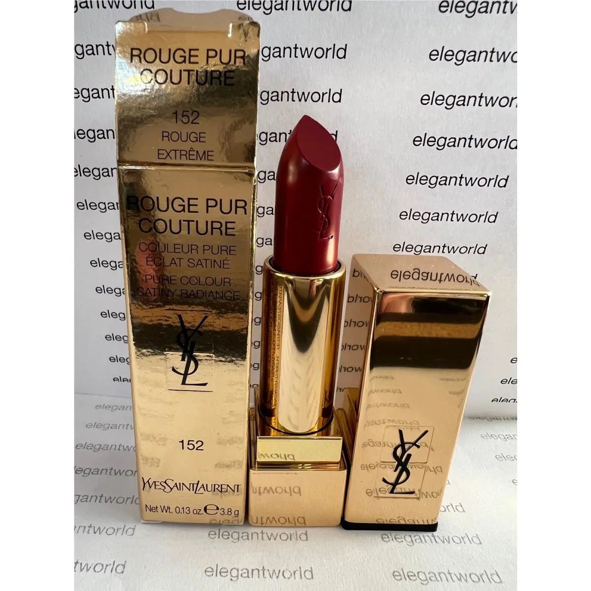 Rouge Pur Couture Satiny Radiance .13oz/3.8ml Full Sz. PICK-1 152 ROUGE EXTREME by Yves Saint Laurent