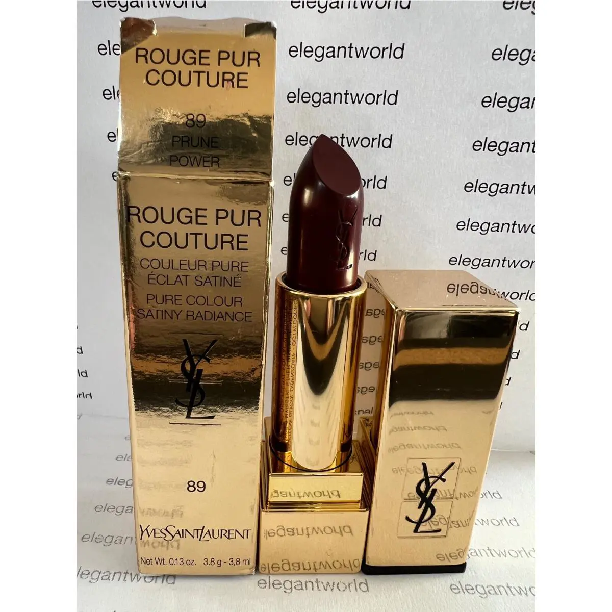 Rouge Pur Couture Satiny Radiance .13oz/3.8ml Full Sz. PICK-1 89 PRUNE POWER by Yves Saint Laurent