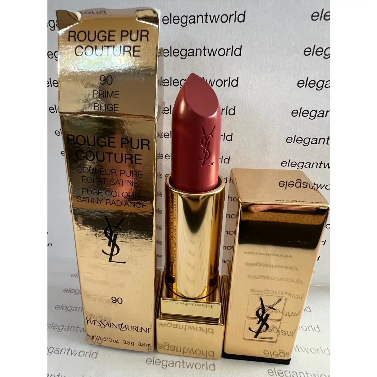 Rouge Pur Couture Satiny Radiance .13oz/3.8ml Full Sz. PICK-1 90 PRIME BEIGE by Yves Saint Laurent