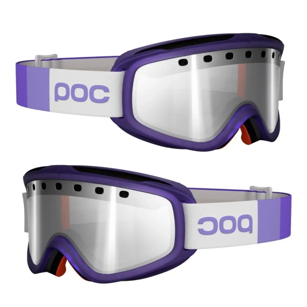 Poc Iris Stripes Neon Purple Size S Ski Snowboarding Goggles X1340042 1602S