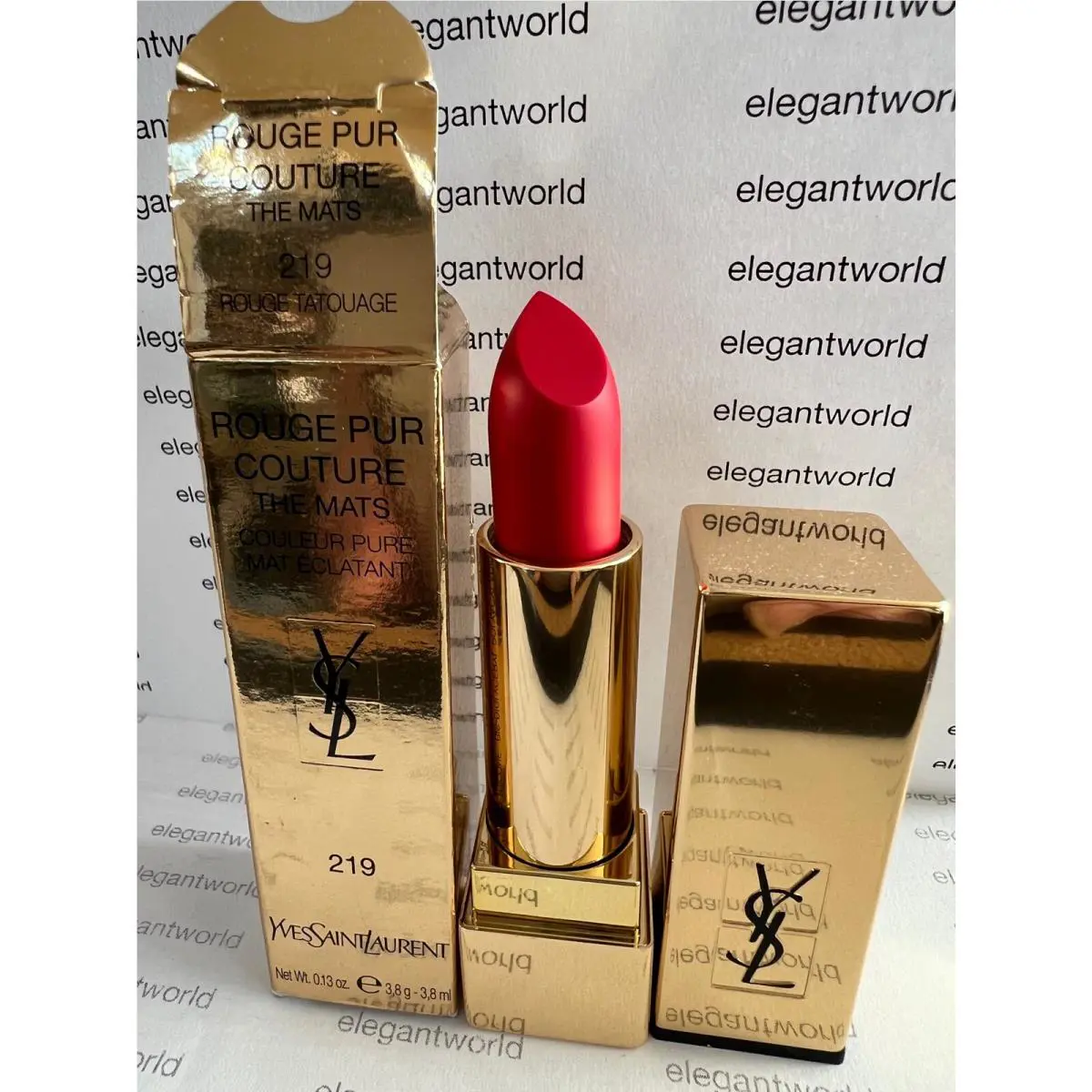 Rouge Pur Couture The Mats Lipstick .13oz/3.8g Full Sz.PICK-1 219 ROUGE TATOUAGE by Yves Saint Laurent