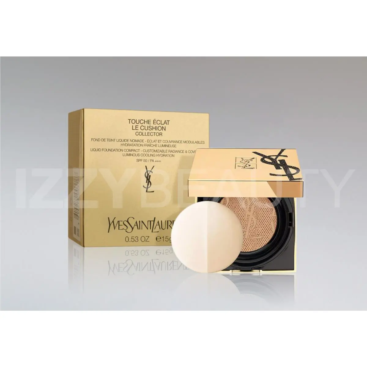 Ysl Touche Eclat Le Cushion Foundation Monogram Edition - Pick Your Color B30 Almond by Yves Saint Laurent