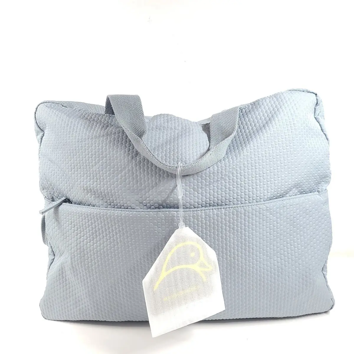 Mandarina Duck Revival Travel Weekender Bag Blue Gray Packable Travel Exclusive