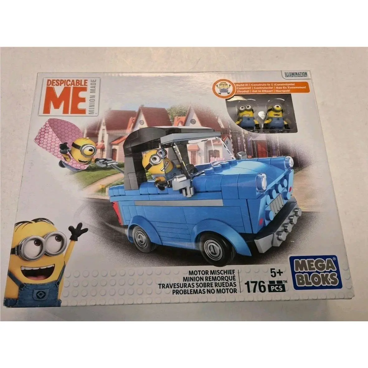 Mega Bloks Despicable Me Motor Mischief Play Building Blocks Set 176 Pcs