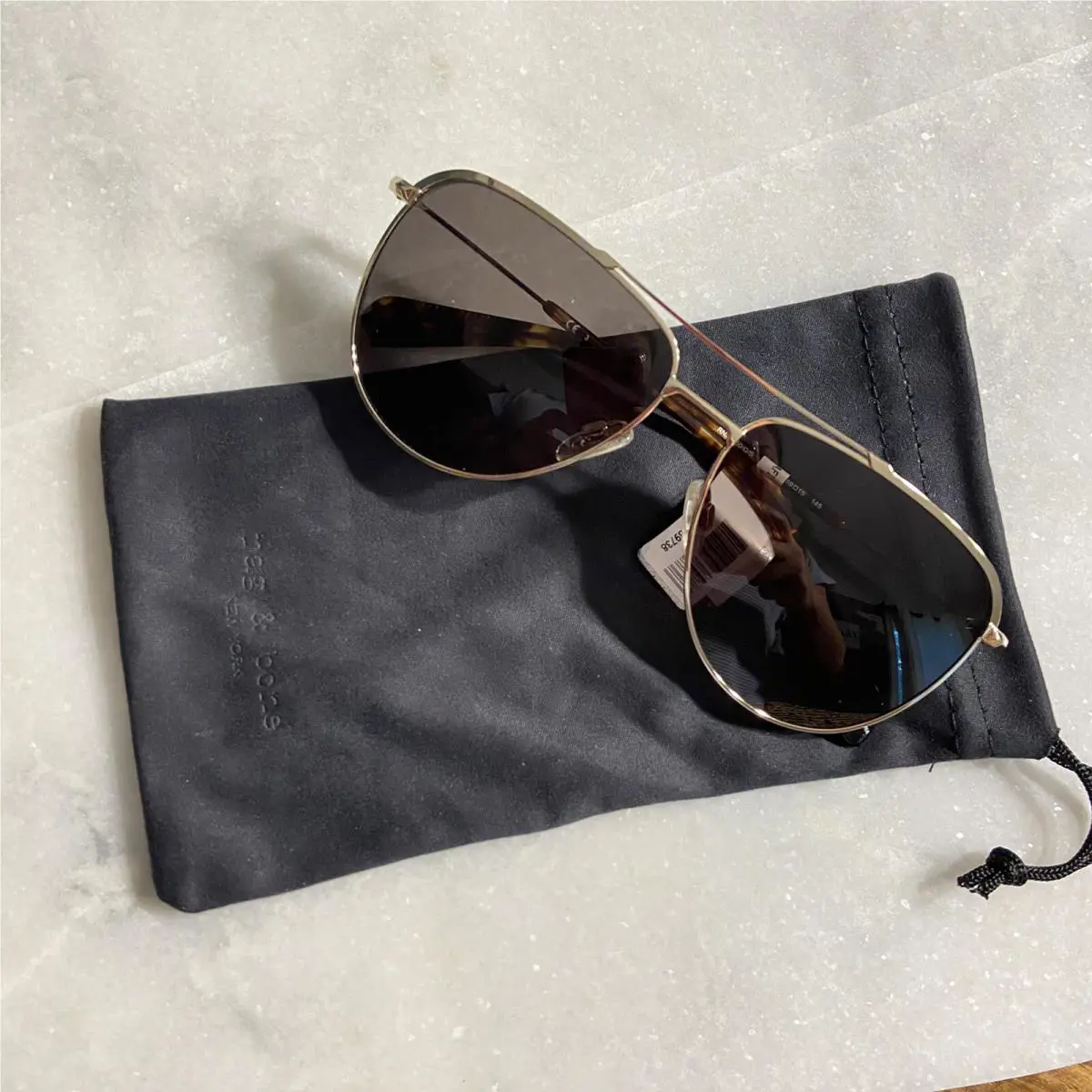 Rag Bone 5030/G/S Sunglasses Men Matte Black Aviator
