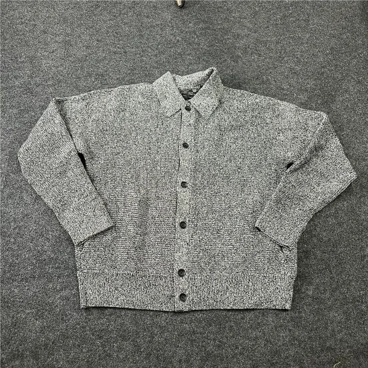 Rag Bone Dexter Marl Cardigan Men`s Size L Black Multi