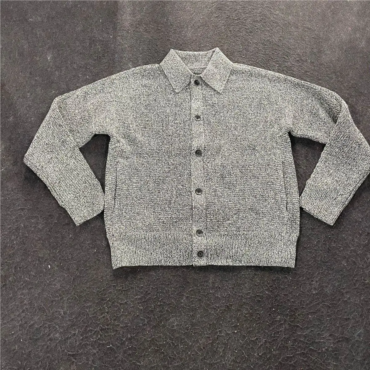 Rag Bone Dexter Marl Cardigan Men`s Size S Black Multi