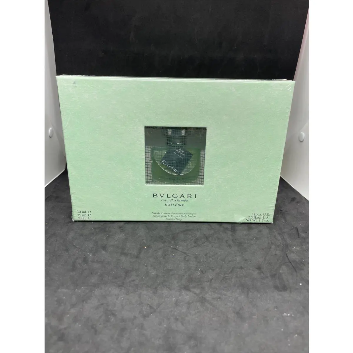 Bvlgari Set Eau Parfumee Vert Extreme 1 Oz./soap 1.76Oz. /body Lotion 2.5oz