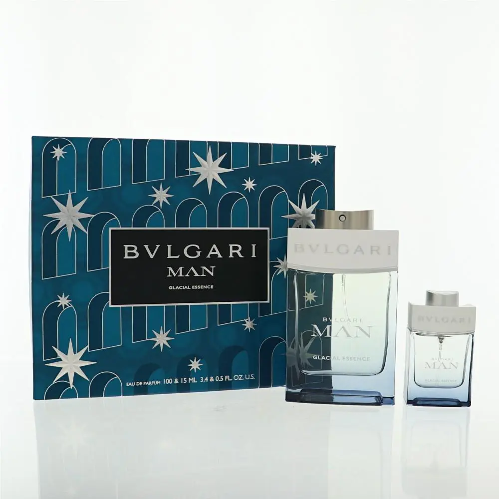 Glacial Essence by Bvlgari Man Gift Set For Men 2 Piece Set For Men: 3.4 Oz Eau