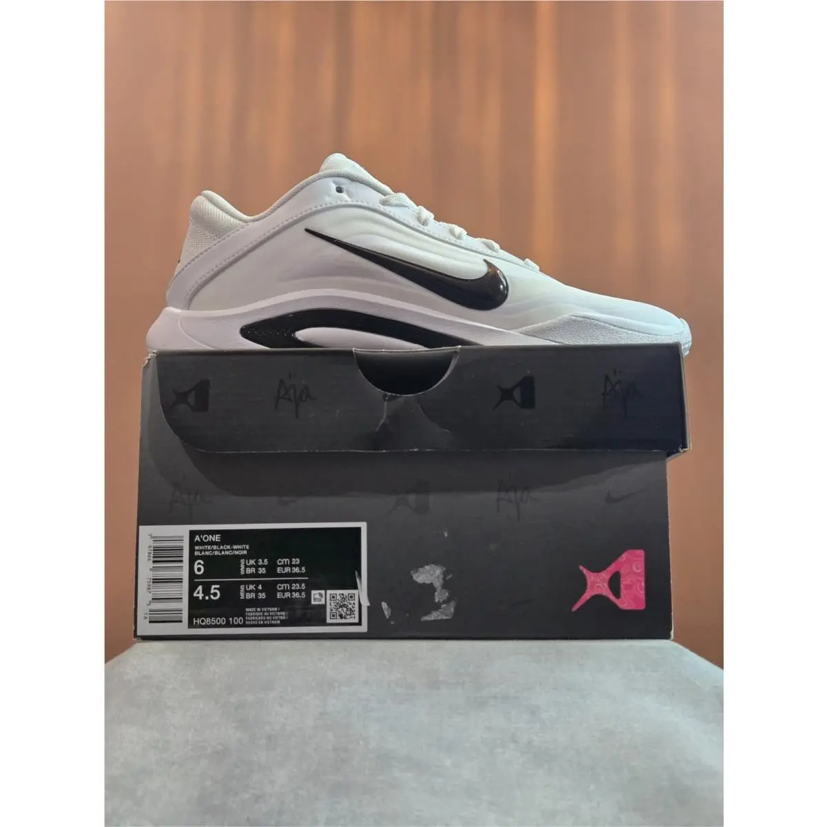 Nike shoes - Nike A`One A`ja Wilson - Wilson - HQ8500-100 - White 6