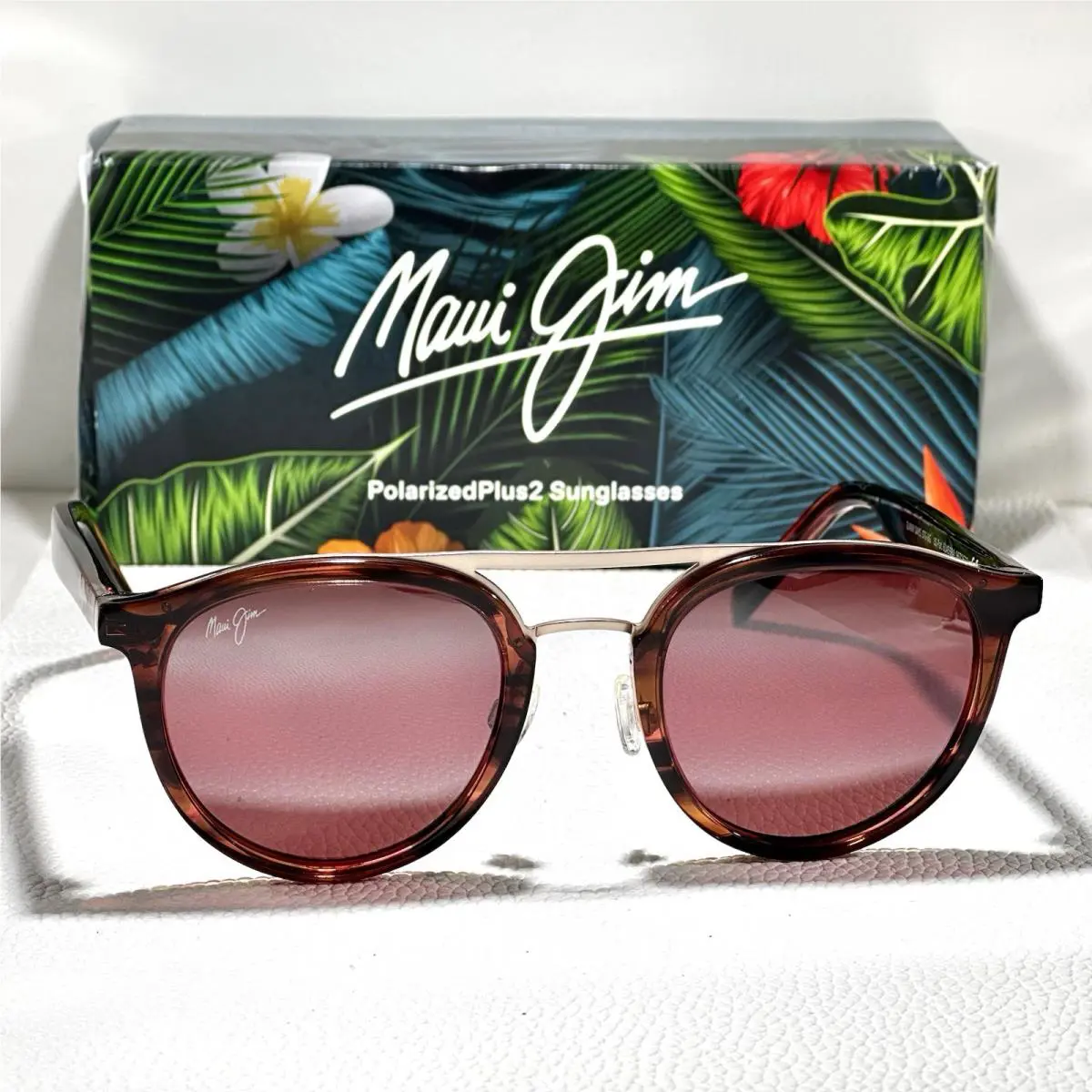 Maui Jim Sunny Days MJ 529-19C Espresso Smoke Maui Rose Red Polarized Sunglasses