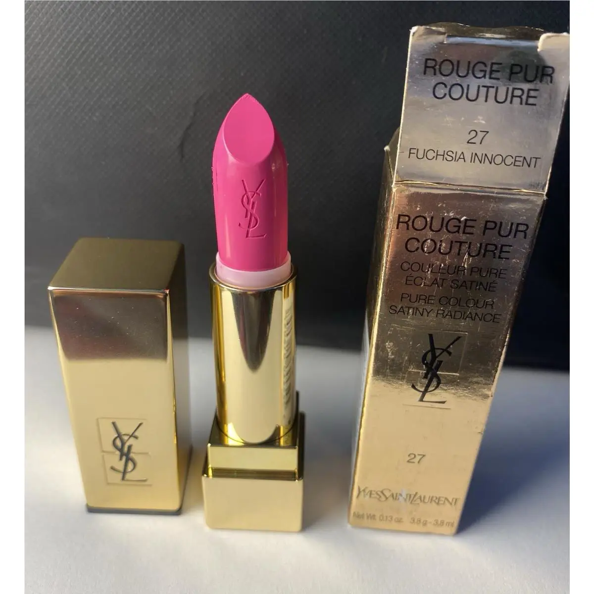 Ysl Yves Saint Laurent Rouge Pur Couture Lipstick 27 Fuchsia Innocent