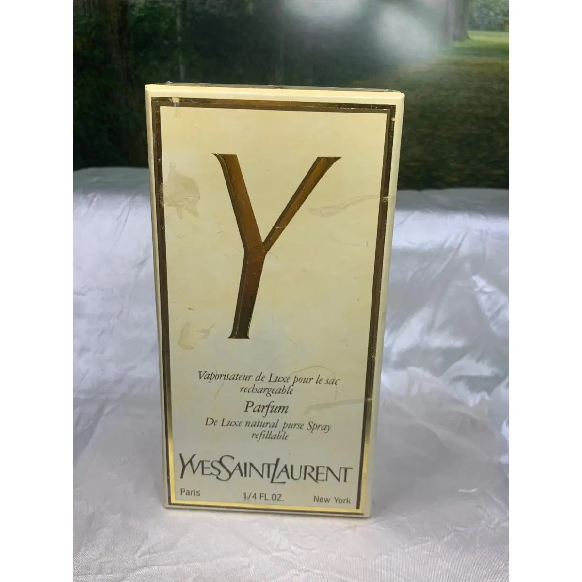 Ysl Y .25 fl oz Parfum De Luxe Natural Purse Spray Refillable by Yves Saint Laurent