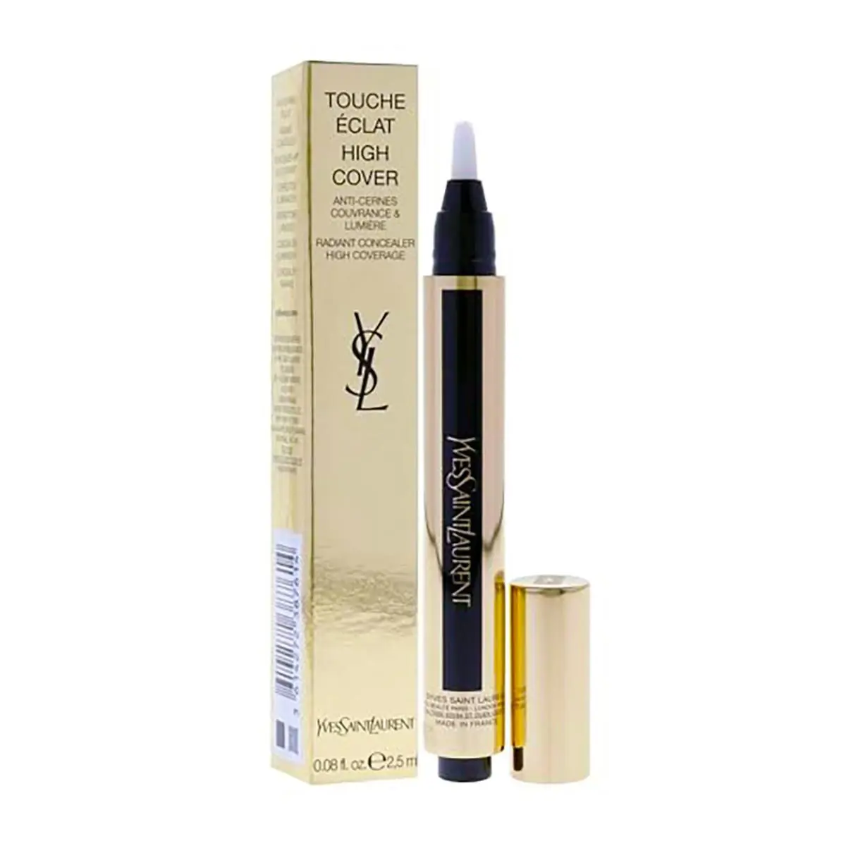 Yves Saint Laurent High Cover Radiant Concealer 2 Ivory - Size 2.5mL / 0.08 Oz
