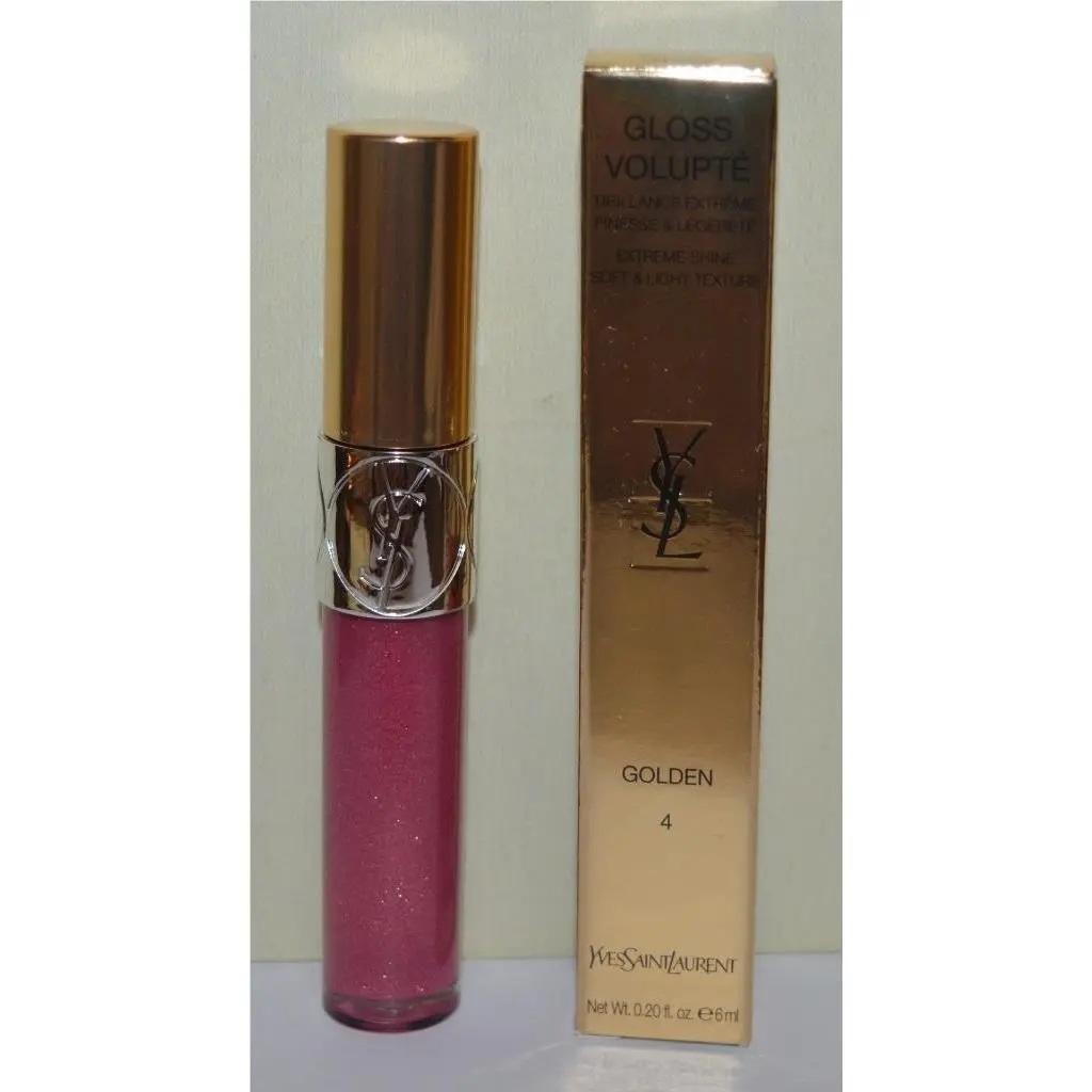 Yves Saint Laurent Fuchsia Vermeil 4 Golden Lip Gloss Full Size