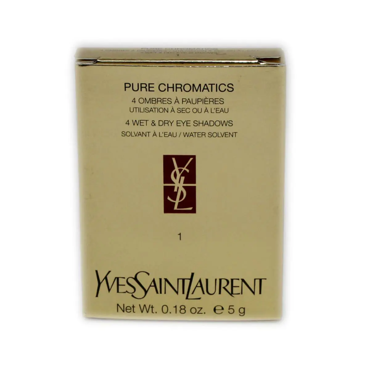 Yves Saint Laurent Ysl Pure Chromatics 4 Wet Dry Eye Shadows Water Solvent 5G 1 NIB-YSL57123