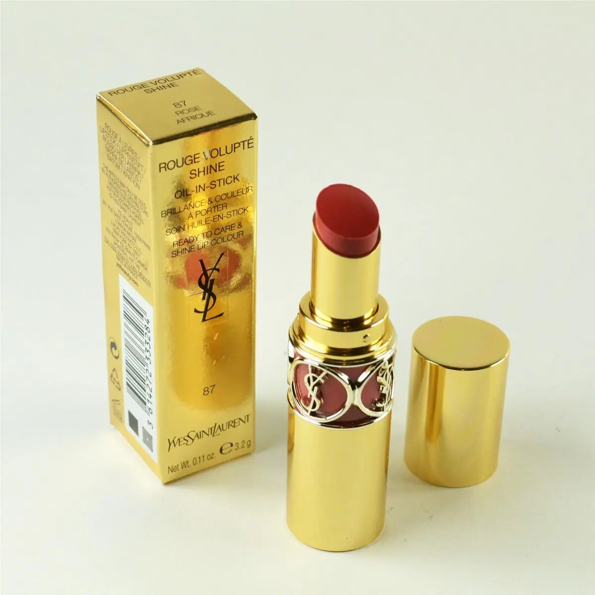 Yves Saint Laurent Rouge Volupte Shine Oil-in-stick Lipstick 87 Rose Afrique