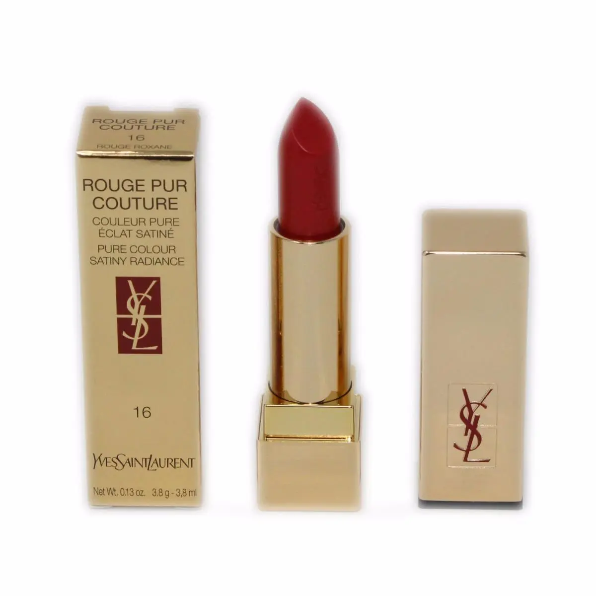 Yves Saint Laurent Ysl Rouge Pur Couture Pure Colour Satiny Radiance Lipstick 3.8 ML 16 NIB-61671