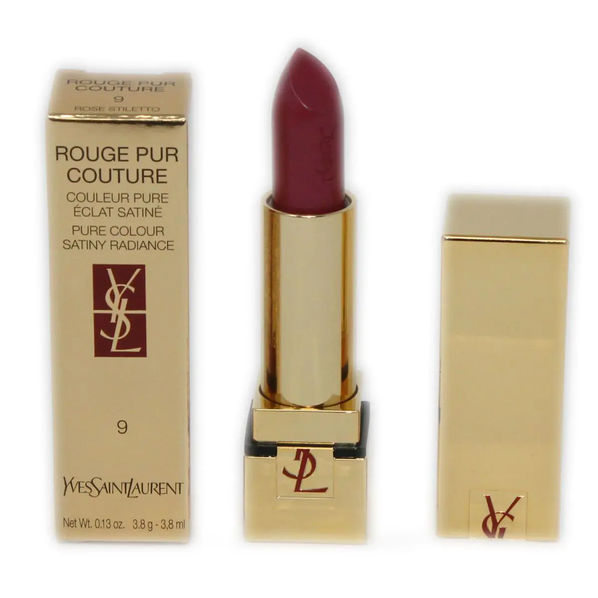 Yves Saint Laurent Ysl Rouge Pur Couture Pure Colour Satiny Radiance Lipstick 3.8 ML 9 NIB-59603