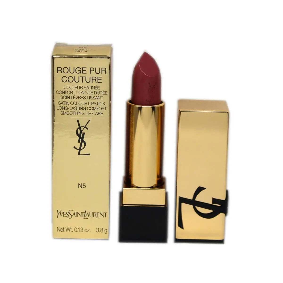 Yves Saint Laurent Rouge Pur Couture Satin Colour Lipstick 3.8G N5 Tribute