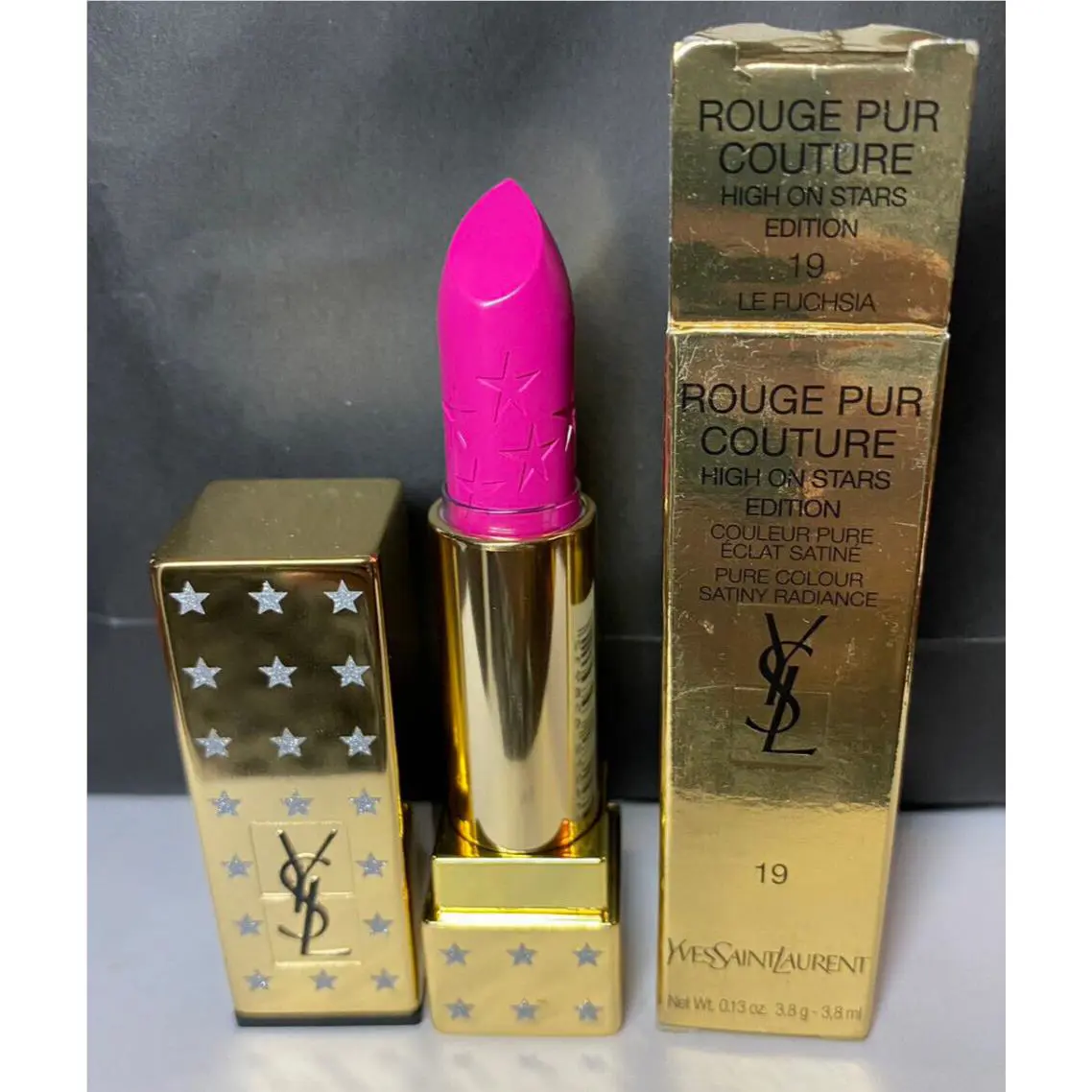 Yves Saint Laurent Rouge Pur Couture High On Stars Edition 19 LE Fuchsia 3.8g