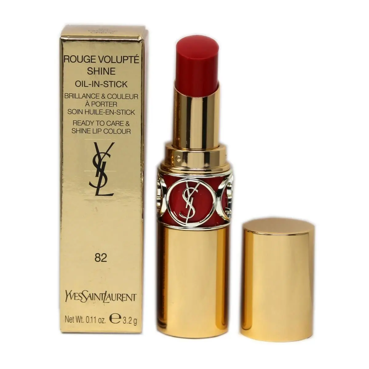 Yves Saint Laurent Ysl Rouge Volupte Shine Oil-in-stick Ready TO Care Shine Lip Colour 3.2G 82