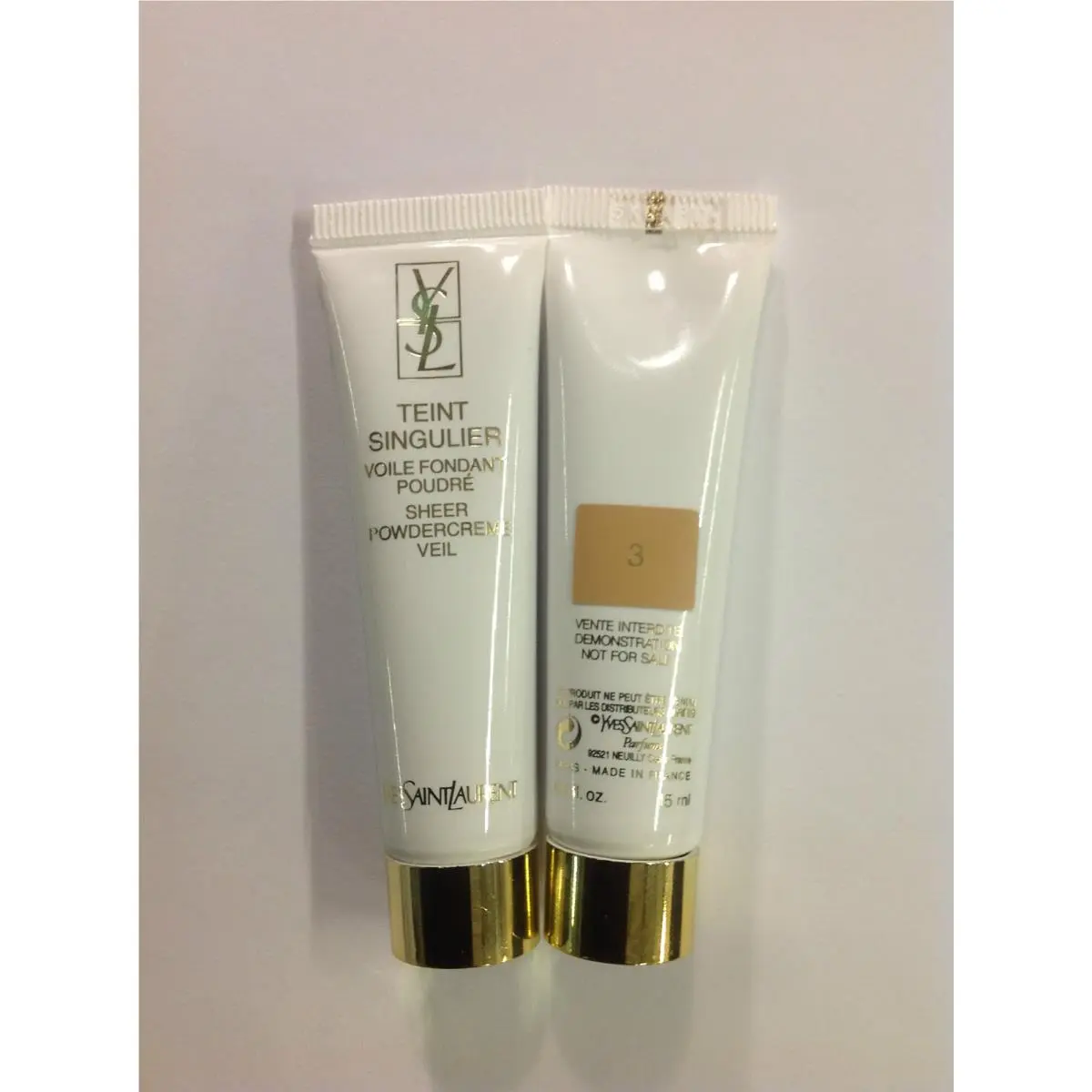 40 X Sample Size Ysl Teint Singulier Sheer Powder Creme Veil 3 Trial Size New by Yves Saint Laurent