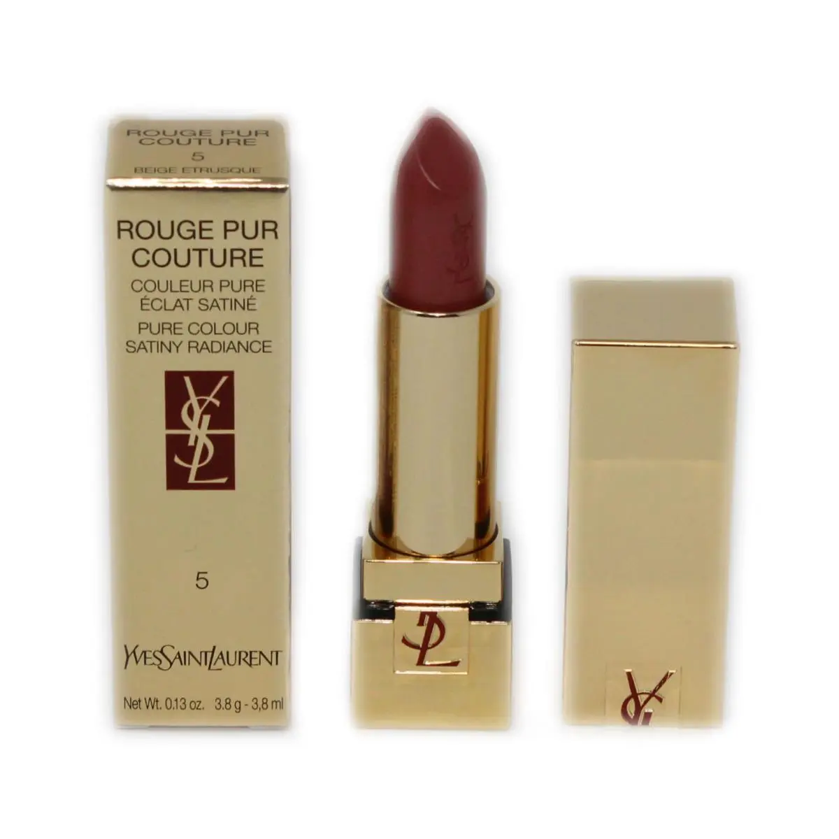 Yves Saint Laurent Ysl Rouge Pur Couture Pure Colour Satiny Radiance Lipstick 3.8 ML 5 NIB-59575