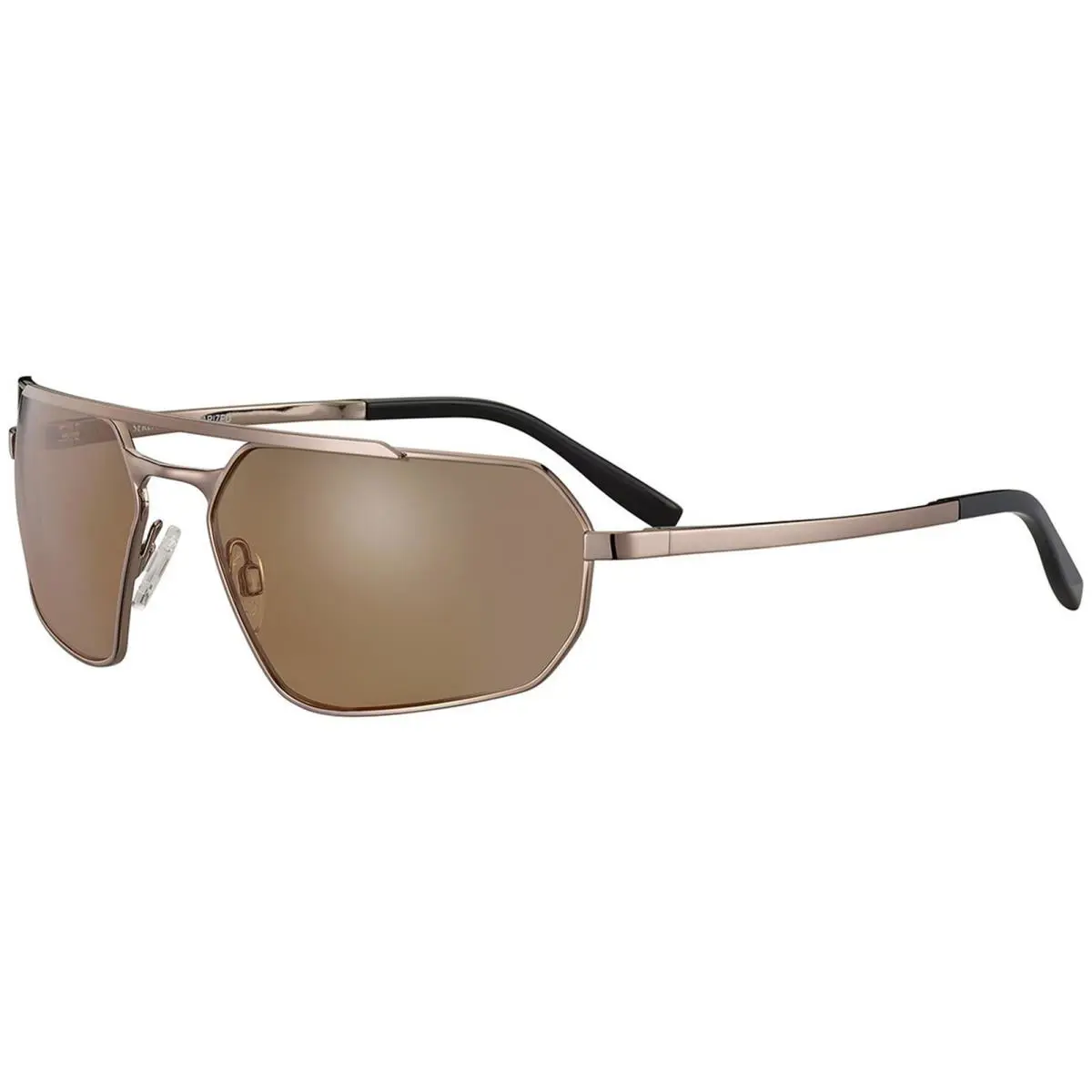 Serengeti Hinkley Polarized Photochromic Men`s Metal Sport Wrap Sunglasses Italy