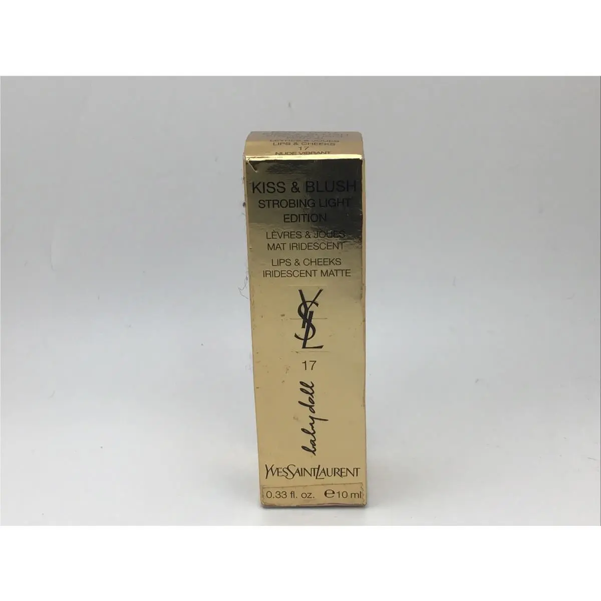 Yves Saint Laurent Ysl Kiss Blush Lip Cheek Lipstick Blush 17 Vibrant B3