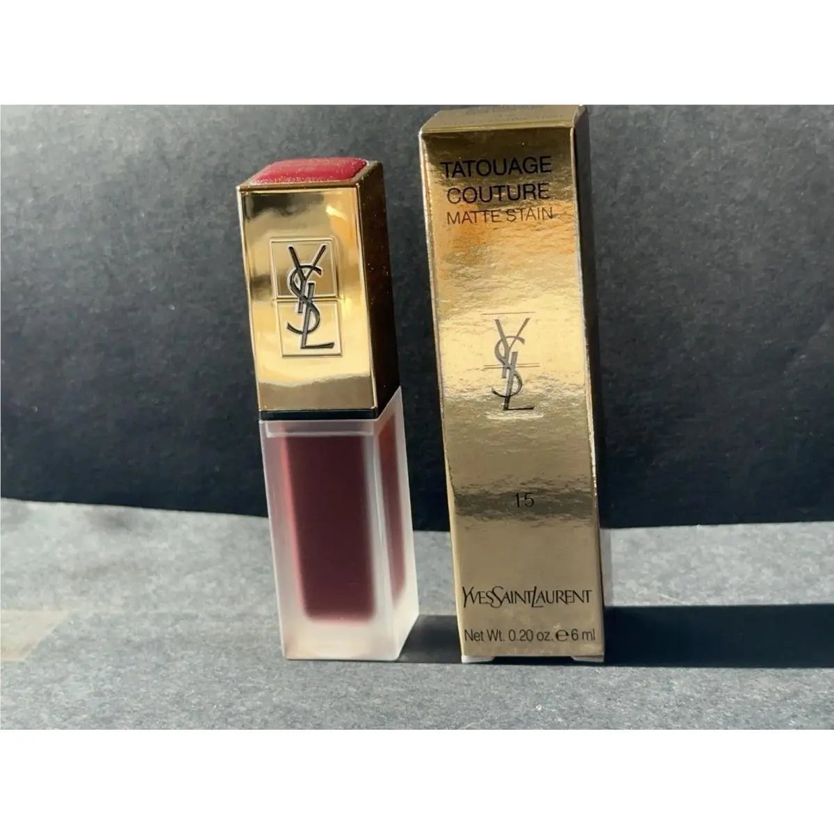 Ysl Yves Tatouage Couture Liquid Matte Lip Stain 15 Violet Conviction
