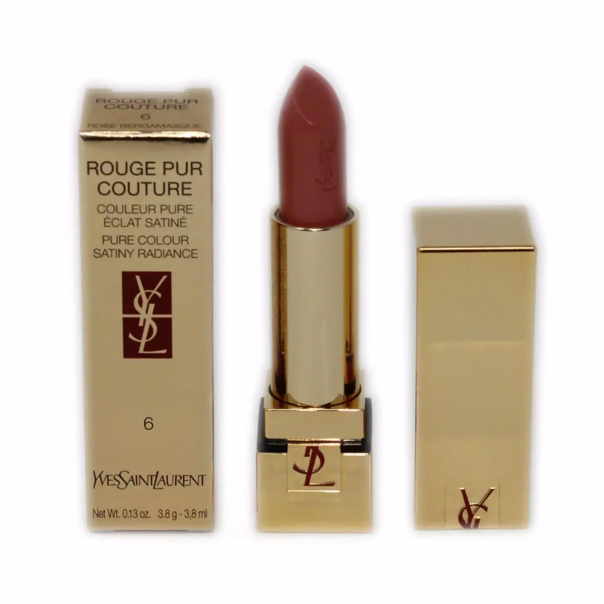 Yves Saint Laurent Ysl Rouge Pur Couture Pure Colour Satiny Radiance Lipstick 3.8 ML 6 NIB-59583
