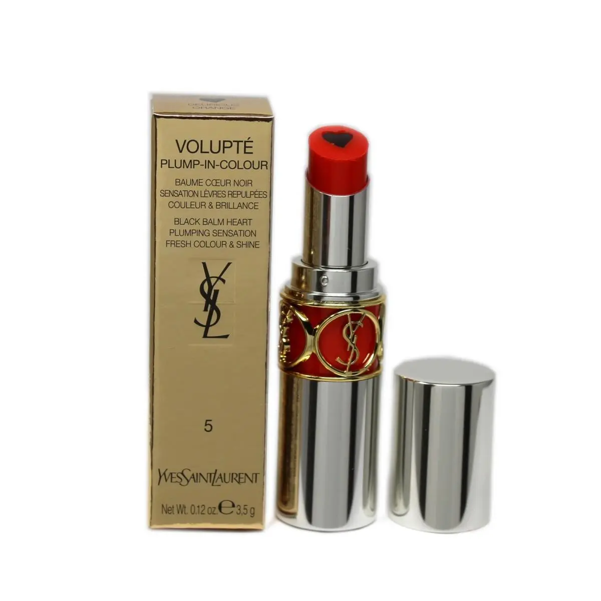 Yves Saint Laurent Volupte Plump IN Colour 3.5 G/0.12 Oz. 5 - Delirious Orange