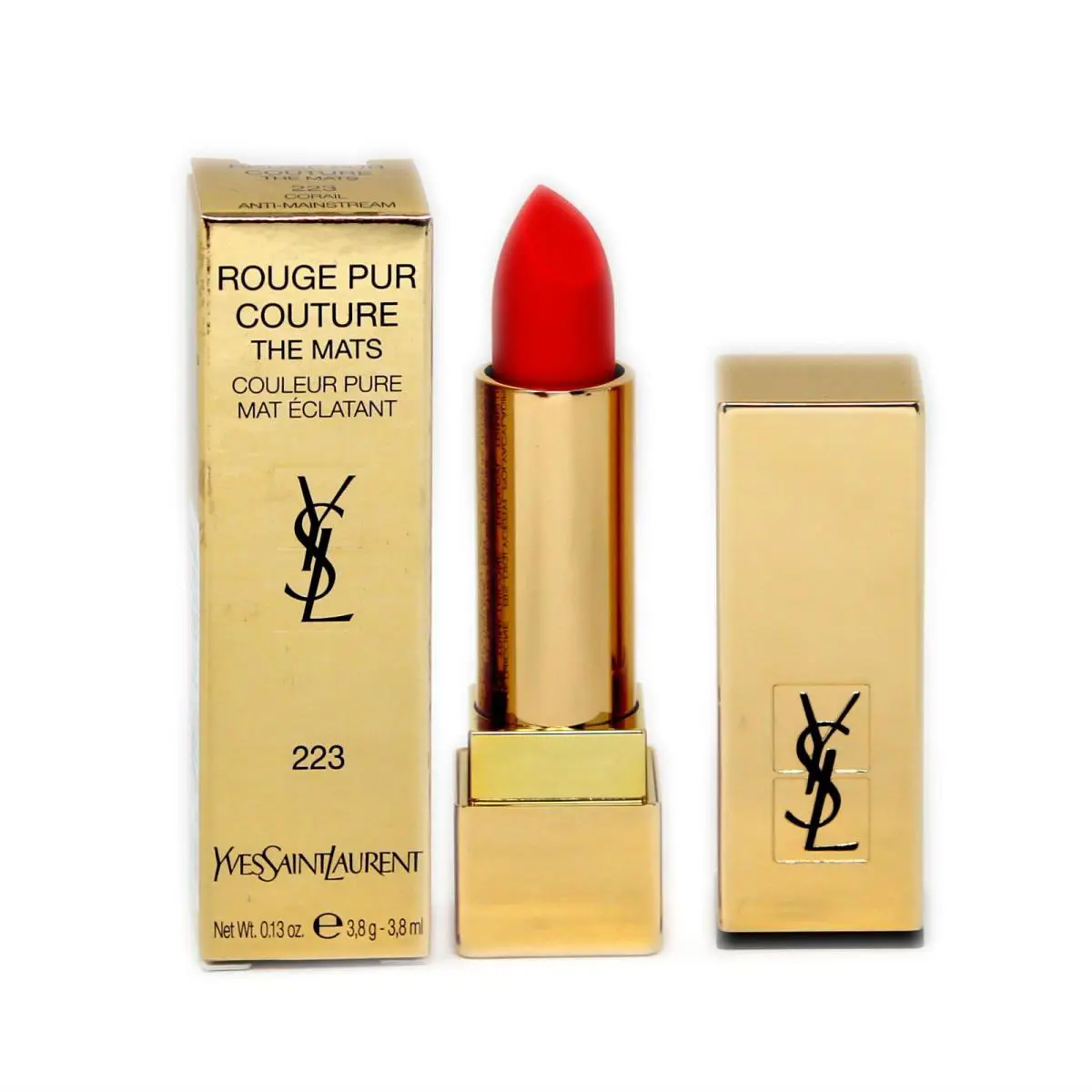 Ysl Rouge Pur Couture The Mats Couleur Pure 3.8ML 223-CORAIL Anti-mainstream by Yves Saint Laurent