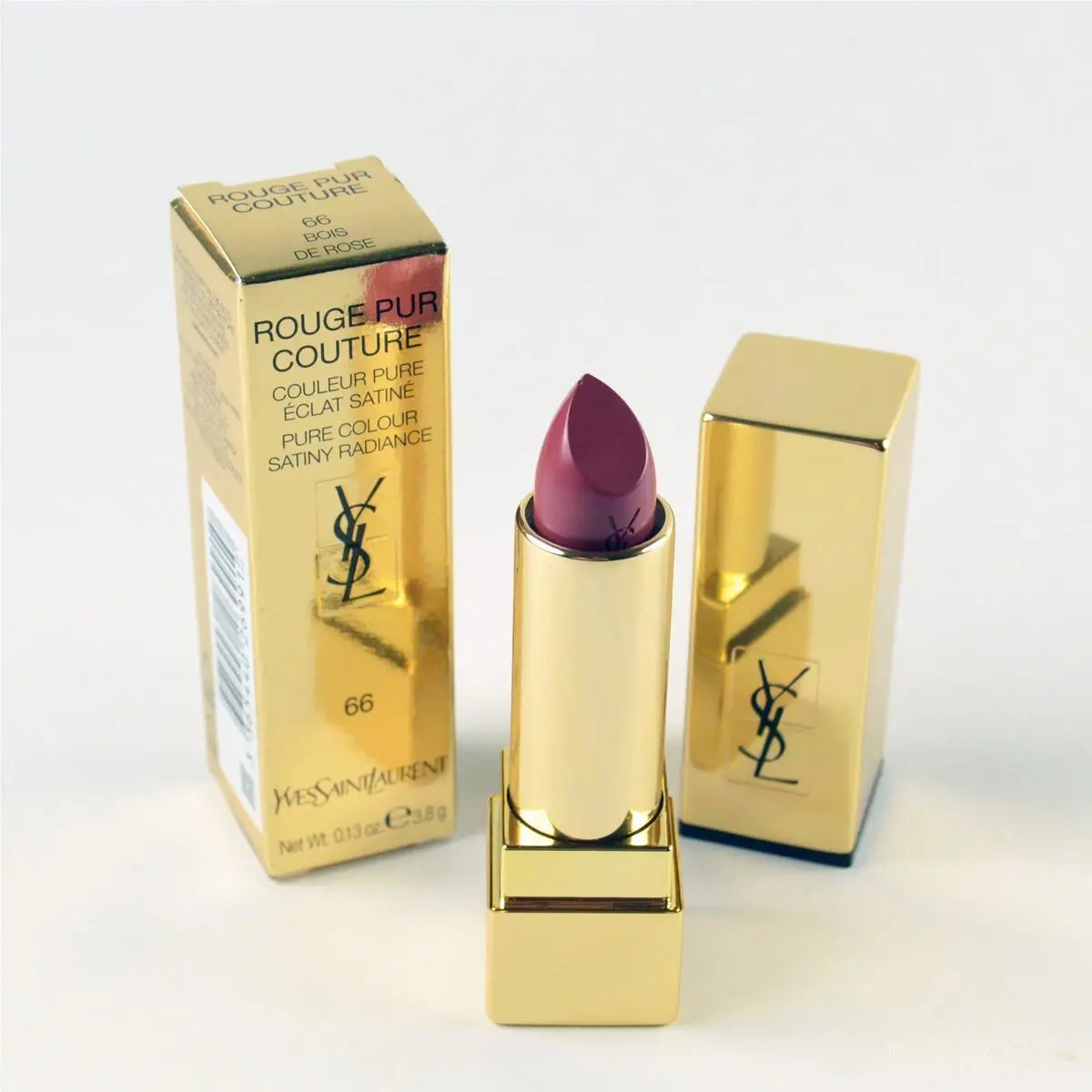 Yves Saint Laurent Rouge Pur Couture Lipstick 66 Bois DE Rose - Size 3.8 g
