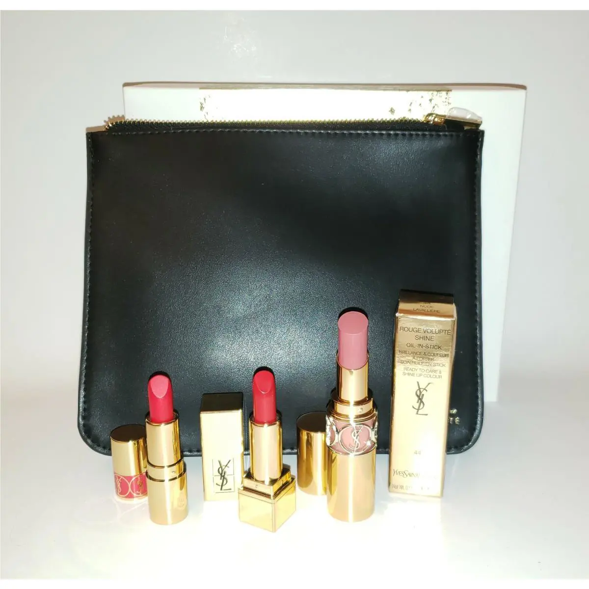 Yves Saint Laurent Ysl Kiss and Couture Lipstick Trio 4pc Holiday Gift Set
