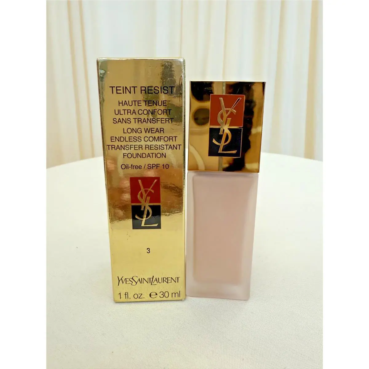 Yves Saint Laurent Transfer Resistant Foundation Shade 3 30ml