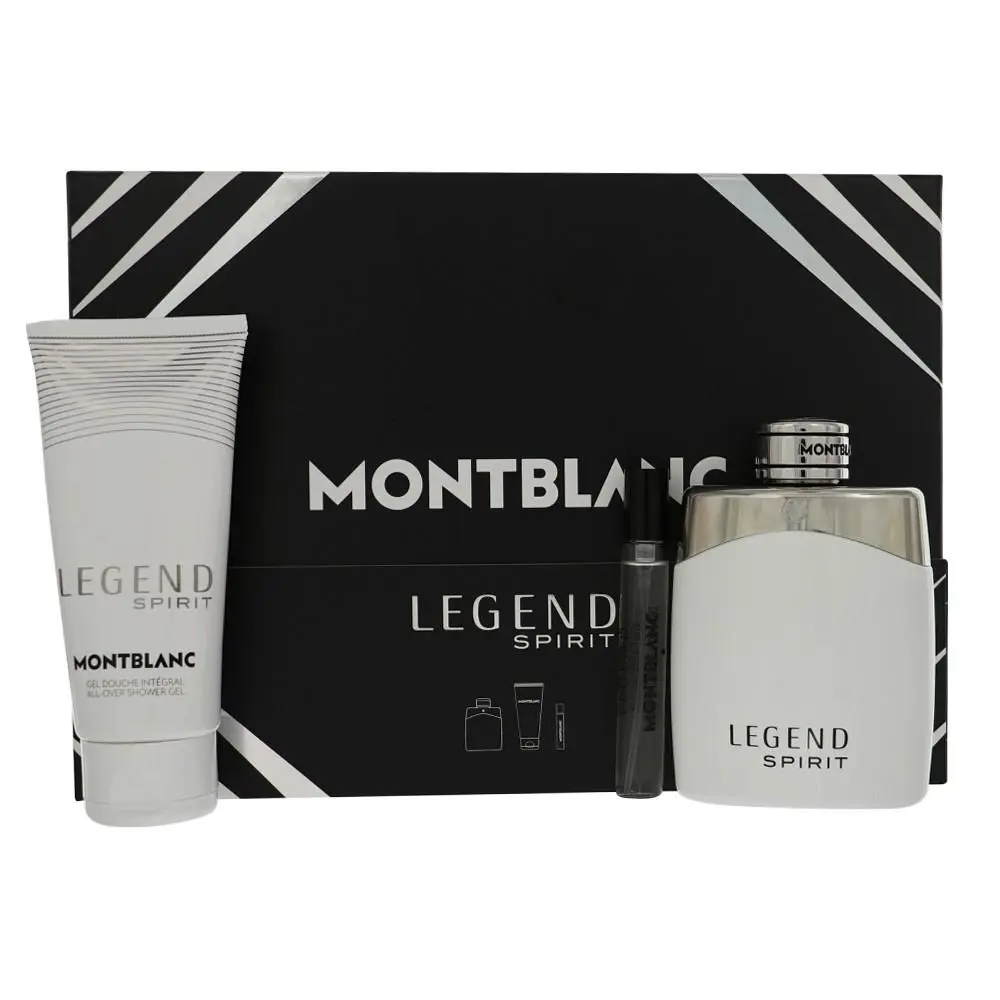 Legend Spirit by Montblanc Gift Set For Men 3 Piece Set For Men: 3.3 Oz Eau De
