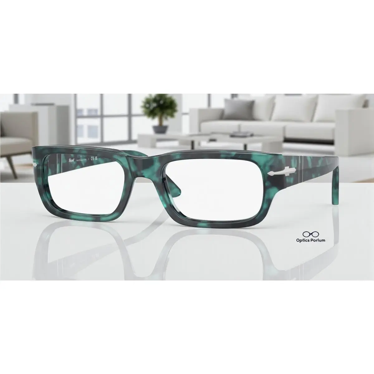 Persol PO3347V 1211 Blue Havana Clear 53 mm Unisex Eyeglasses