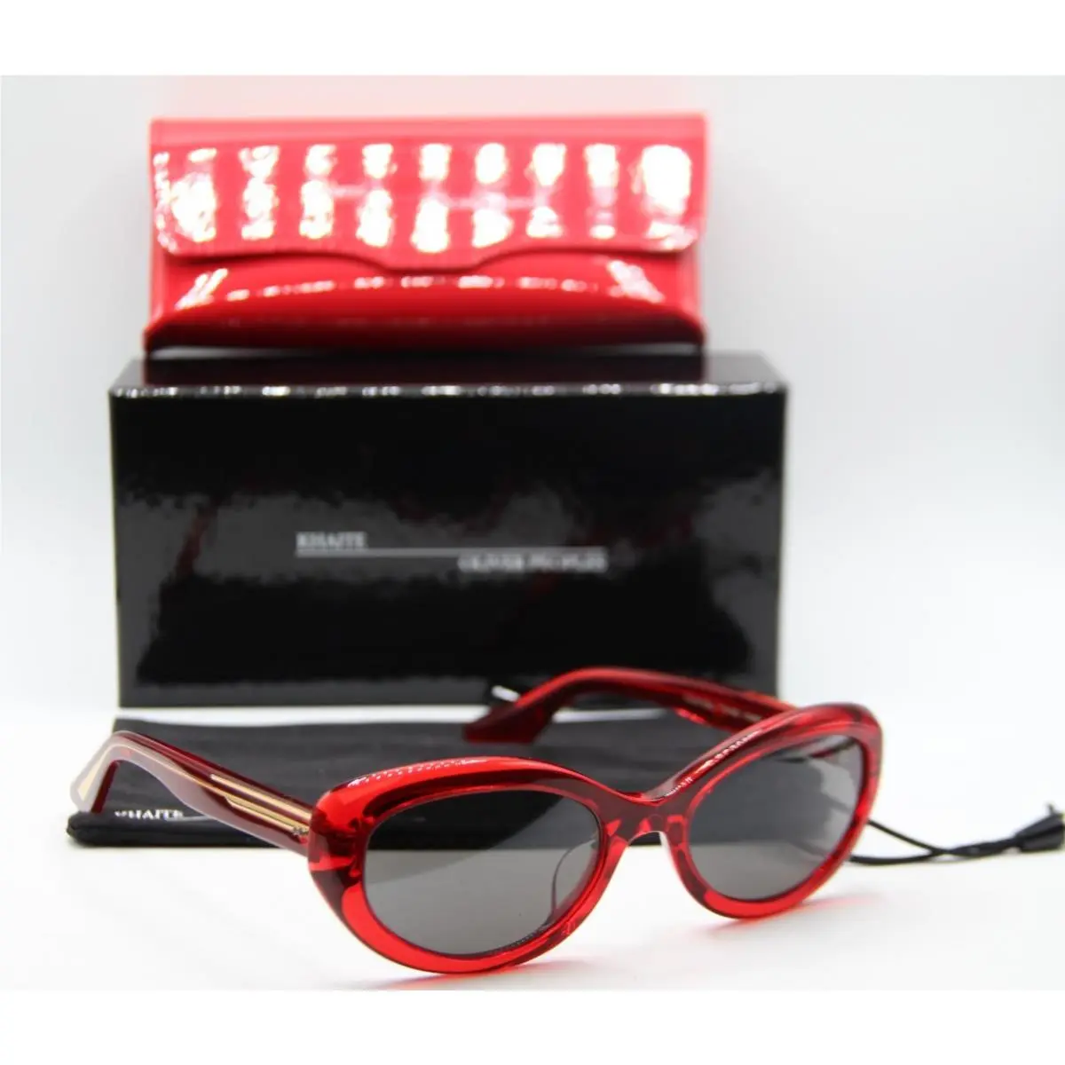 Oliver Peoples 5513SU 1761R5 Khaite Vintage Red Sunglasses 53-19