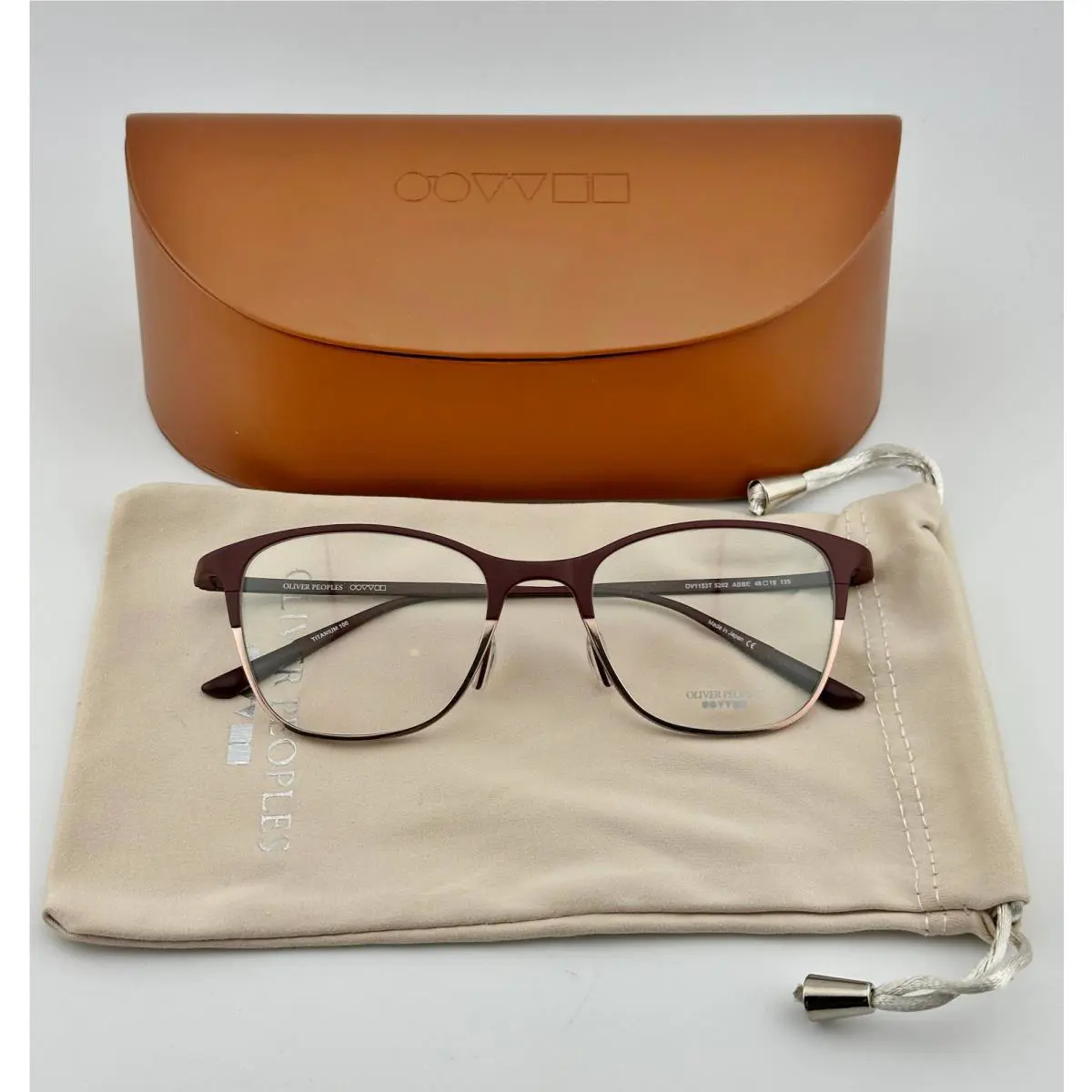 Oliver Peoples OV1153T 5202 Abbe 48mm Ladies Titanium Eyeglasses Frame
