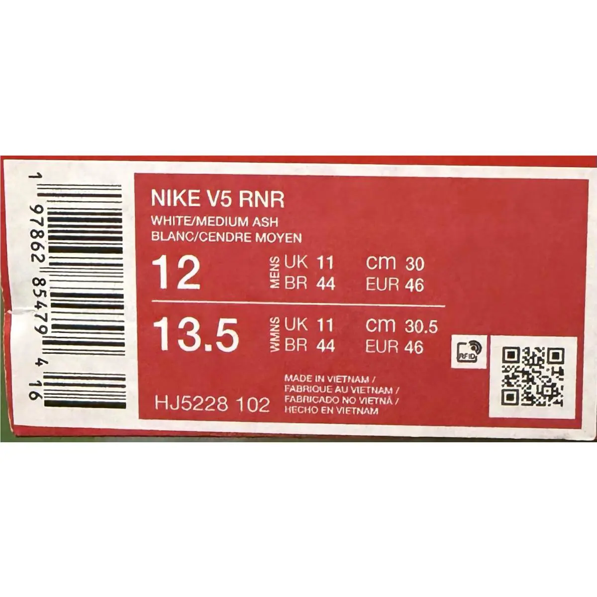 Nike shoes - Nike V5 RNR - RNR - HJ5228-102 - White 4