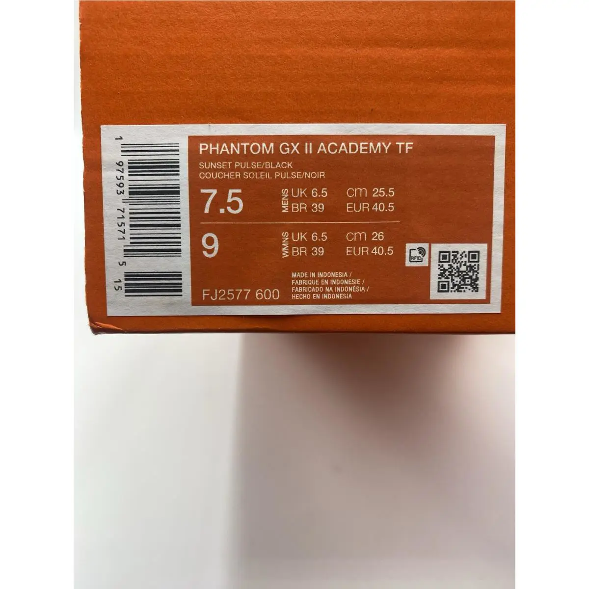 Nike shoes - Nike Phantom GX - Phantom - FJ2577 600 - Sunset Pulse/Black (UPC: 197593715715) 6