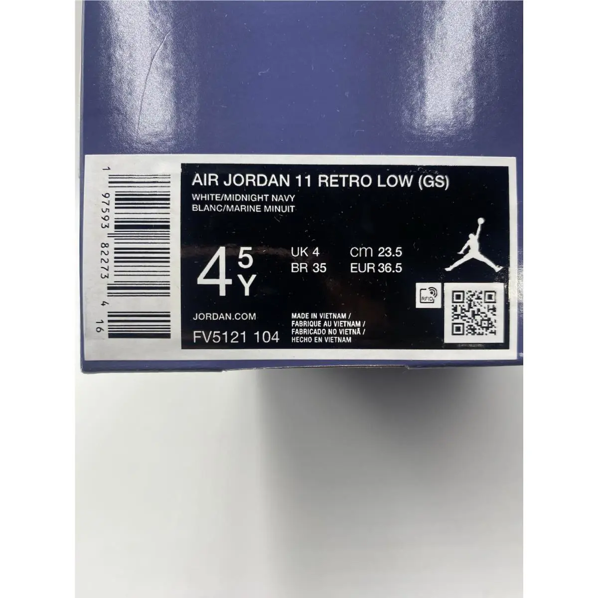 Nike shoes - Air Jordan 11 Low - Air Low - FV5121 104 - White/Midnight Navy (UPC: 197593822734) 6