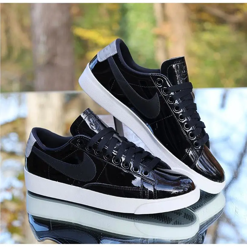 Nike shoes - Nike Blazer Low - Blazer Low - AA1557-001 - Black, Manufacturer: Black, White (UPC: 00659658152366) 2
