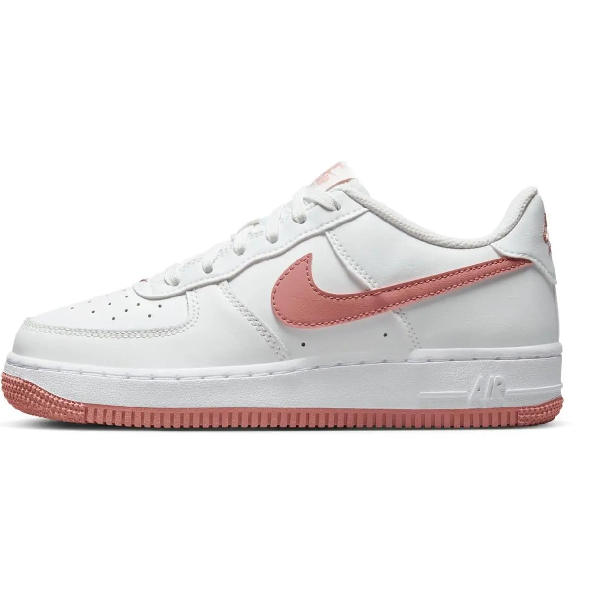 Big Kid`s Nike Air Force 1 Summit White/red Stardust DV7762 102 - 7