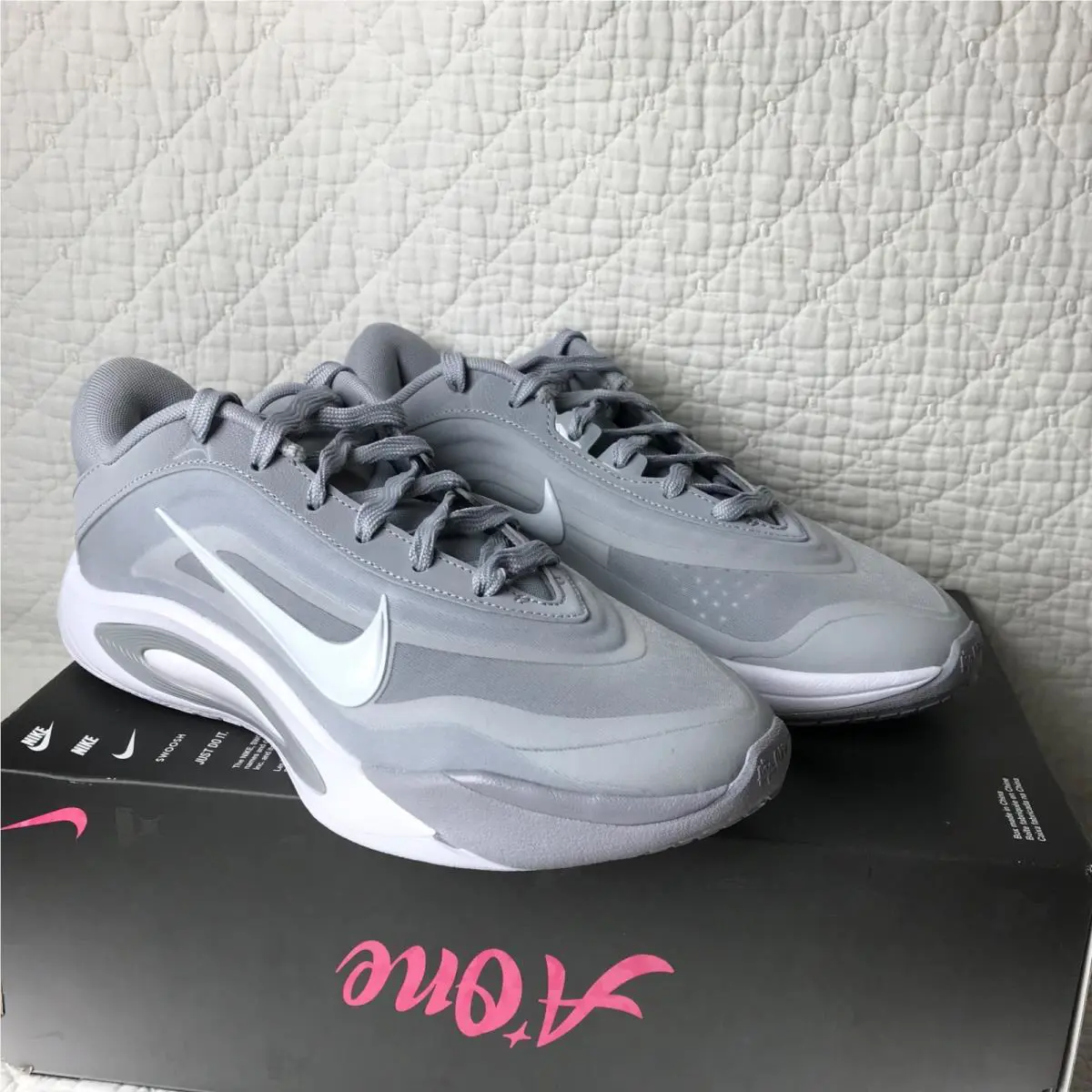 Nike shoes - Nike A`ja Wilson A`One - Wilson - HQ8500-002 - White Wolf Grey 8